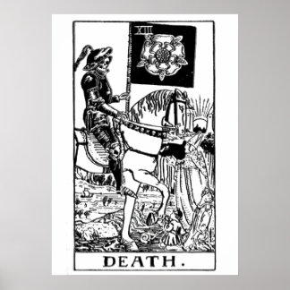 Poster d'art mural de la carte Death Tarot