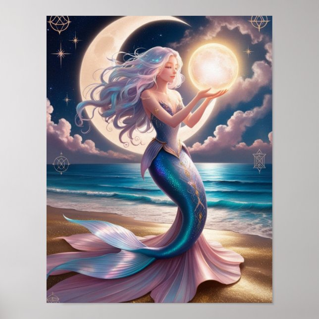 Poster d'art mural de la prêtresse céleste (Devant)
