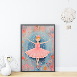 Poster d'art mural de Little Ballerina