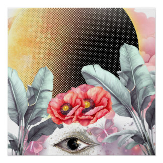 Poster d'art mural en soie