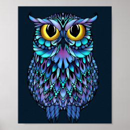 Poster d'art mural Mandala Owl