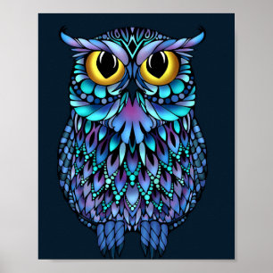 Poster d'art mural Mandala Owl