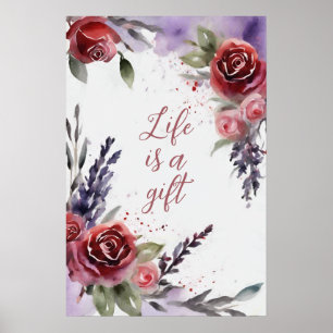 Poster d'art mural Motivational Watercolor 23