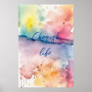 Poster d'art mural Motivational Watercolor 25