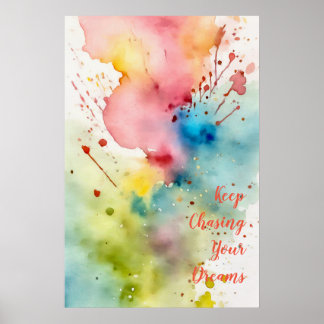 Poster d'art mural Motivationnel aquarelle 11