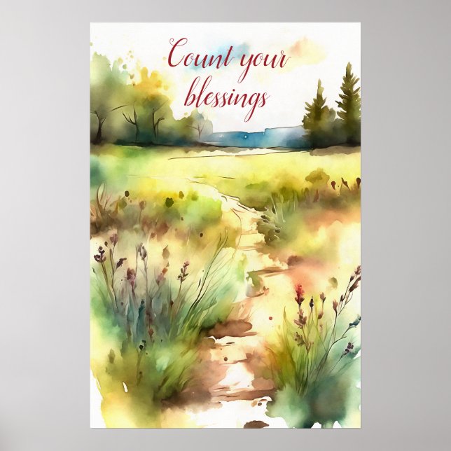 Poster d'art mural Motivationnel Aquarelle 69 (Devant)