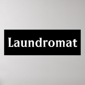 Poster d'art mural noir Lave-linge Imprimer