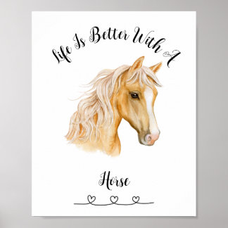 Poster d'art mural Palimino Horse