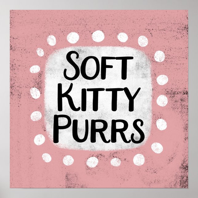 Poster d'art mural Soft Kitty Purs (Devant)