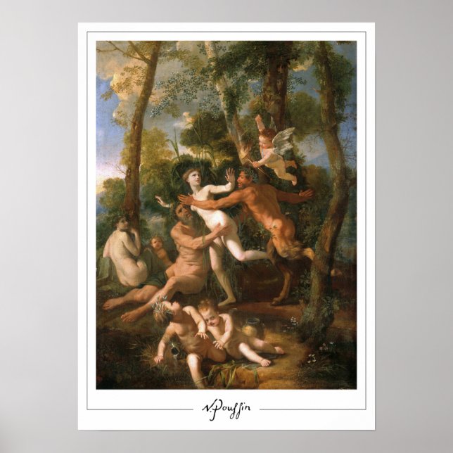 Poster d'art Nicolas Poussin Zedign #1 (Devant)