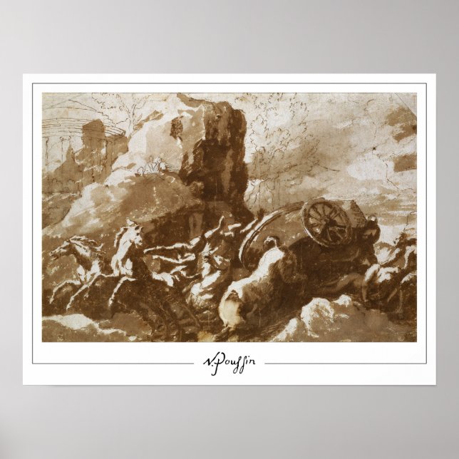 Poster d'art Nicolas Poussin Zedign #222 (Devant)