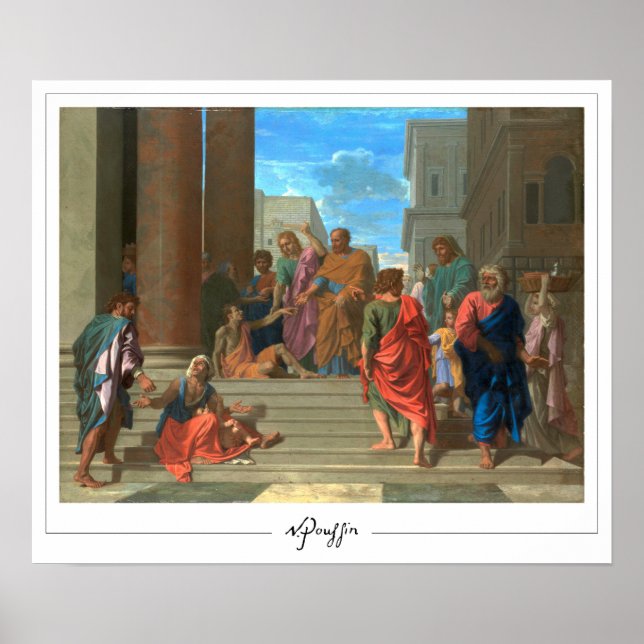 Poster d'art Nicolas Poussin Zedign #50 (Devant)
