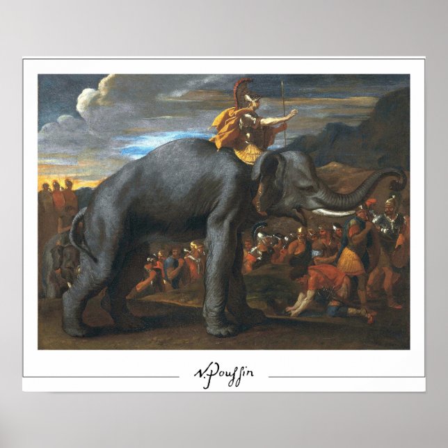 Poster d'art Nicolas Poussin Zedign #54 (Devant)