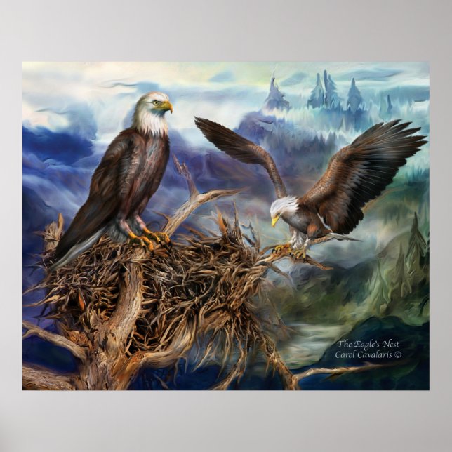 Poster d'art nid de l'aigle/Imprimer (Devant)