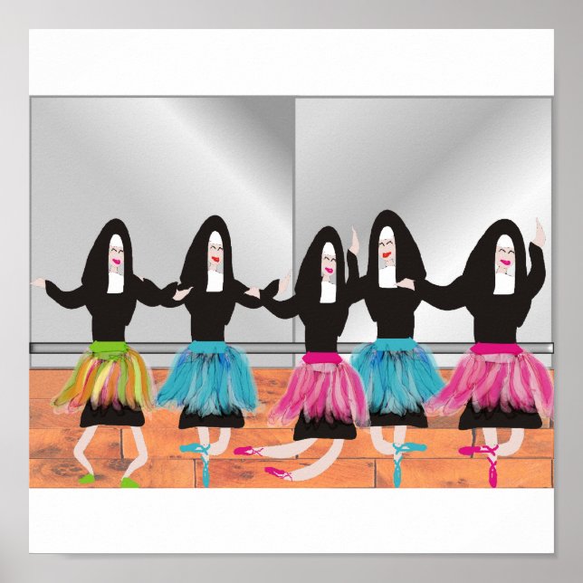 Poster d'art Nun Ballerinas (Devant)