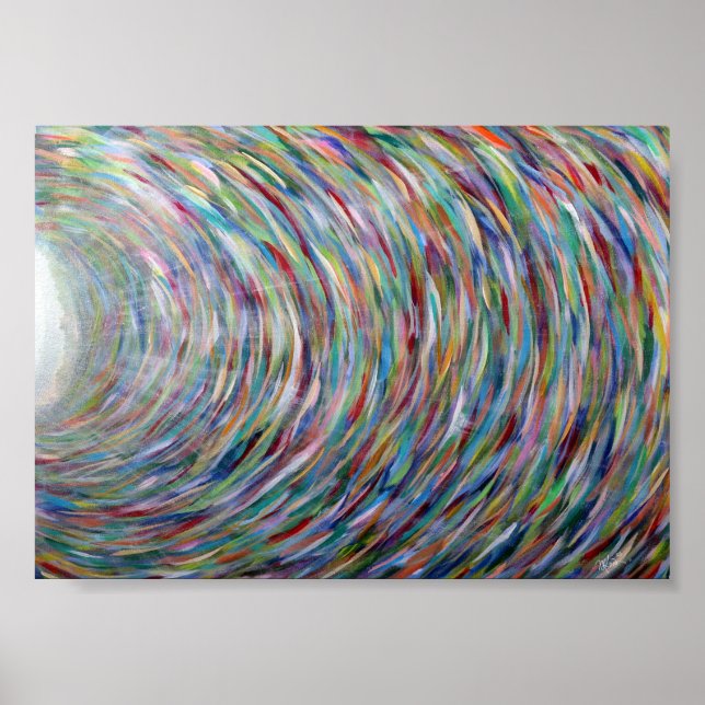 Poster d'art original Rainbow Canvas (Devant)