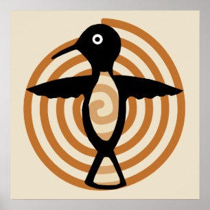 Poster d'art ornithologique Mimbres