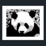 Poster d'art Panda Pop Imprimer - Posters Panda<br><div class="desc">Save Pandas - Panda Black & White Pop Art Image - Panda Portrait - Panda Face / Head Pop Art Style Artwork numérique - Protect Pandas - Nature Environnement Vert Monde - Ours / Animaux Images - Save Pandas - Save Planet</div>