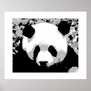 Poster d'art Panda Pop Imprimer - Posters Panda