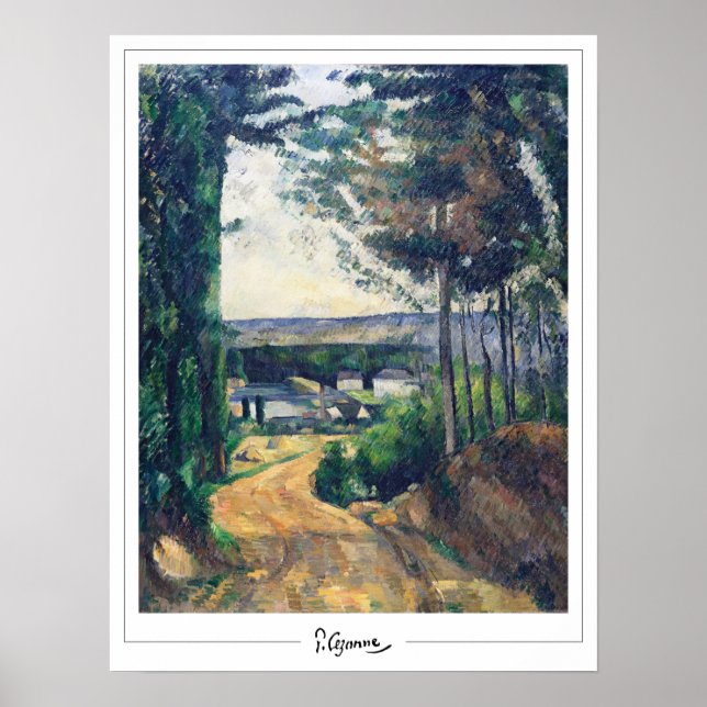 Poster d'art Paul Cézanne Zedign #25 (Devant)