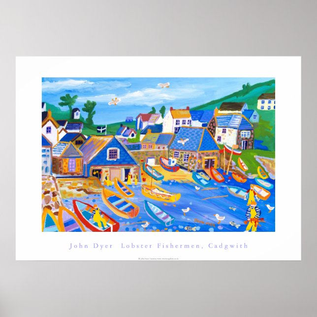 Poster d'art : Pêcheurs de homard, Cadgwith, Corno (Devant)