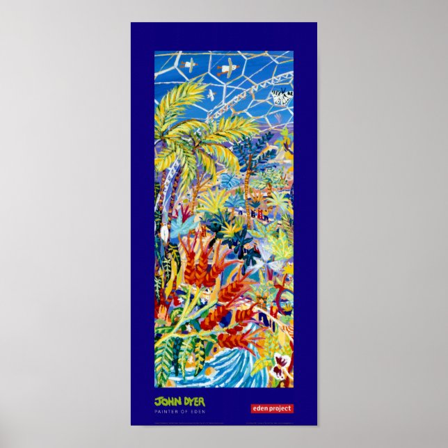 Poster d'art : Peintre bleu d'Eden (Devant)