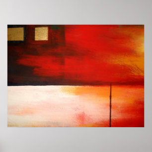 Poster d'art peinture Abstrait original Moderne