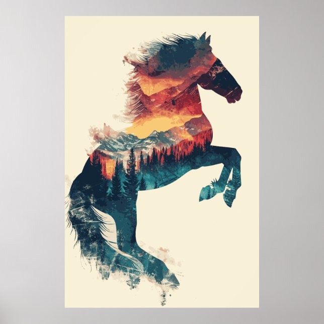Poster d'art photographique de Cheval Lover (Devant)