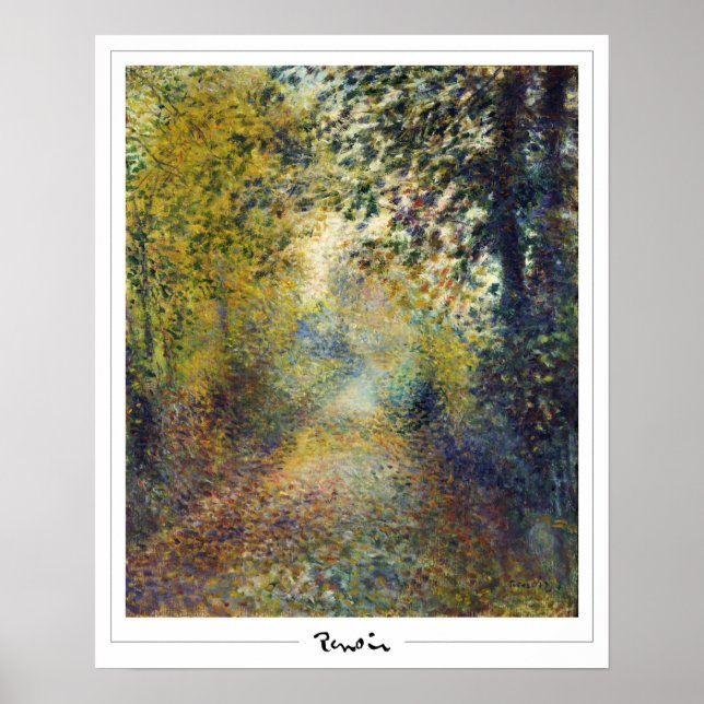 Poster d'art Pierre-Auguste Renoir Zedign #2-3 (Devant)