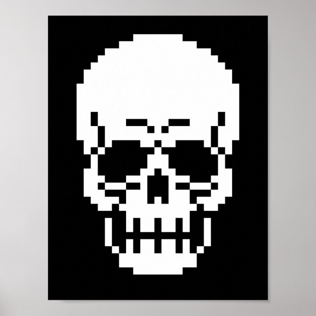 Poster d'art Pixel 8 bits (Devant)