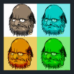 Poster d'art pop bodhidharma<br><div class="desc">Bodhidharma Pop Art Poster design par sanskritletters 2013</div>