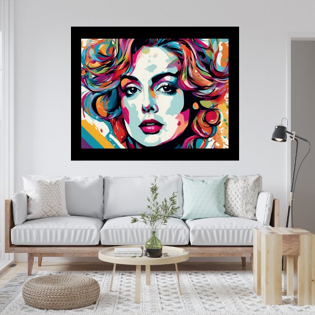 Poster d'art pop de Lady Wilma (Lady Wilma Pop Art Poster)
