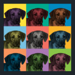Poster d'art pop de Rhodesian Ridgeback<br><div class="desc">Poster d'art pop de Rhodesian Ridgeback</div>