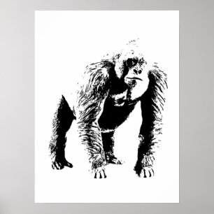 Poster d'art pop Gorilla Imprimer