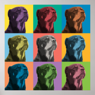 Poster d'art pop Rottweiler