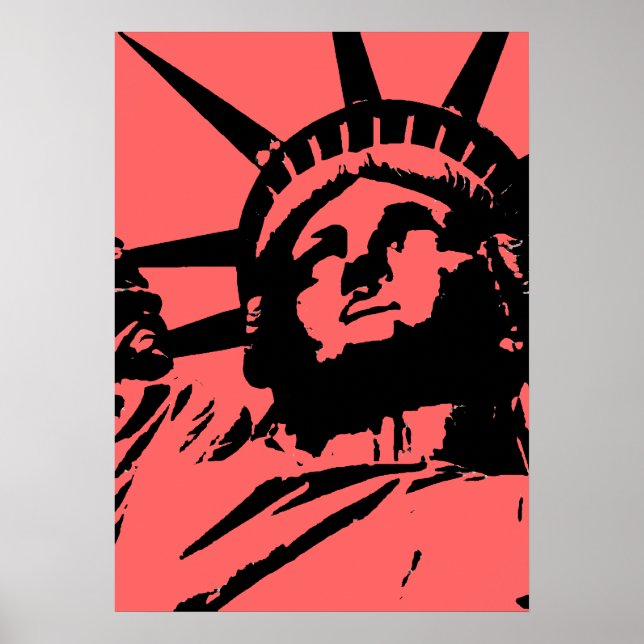 Poster d'art pop Statue de la Liberté Imprimer (Devant)
