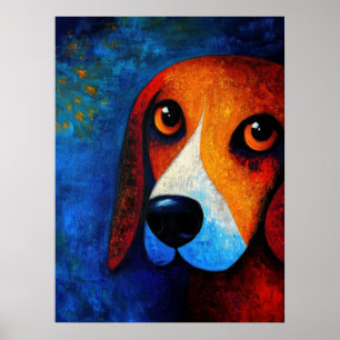 Poster d'art Portrait de chien