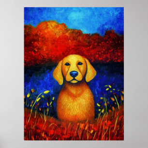 Poster d'art Portrait de chien
