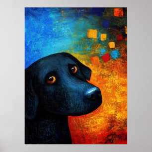Poster d'art Portrait de chien