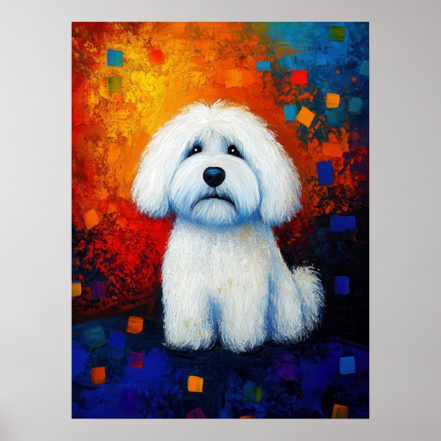 Poster d'art Portrait de chien (Devant)