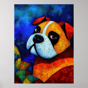 Poster d'art Portrait de chien