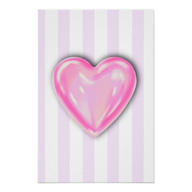 Poster d'art pour enfants Candy Heart (Devant)