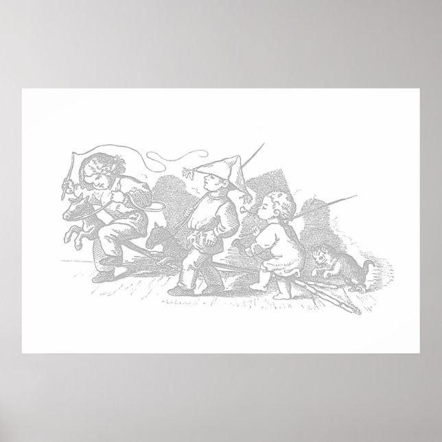 Poster d'art pour enfants Hobby Horse (Devant)