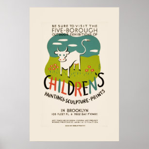 Poster d'art pour enfants vintage