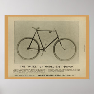 Poster d'art publicitaire de Patee Bicycle Magazin