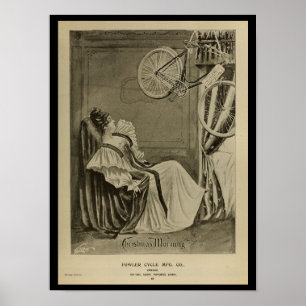 Poster d'art publicitaire du magazine Vintage Bicy