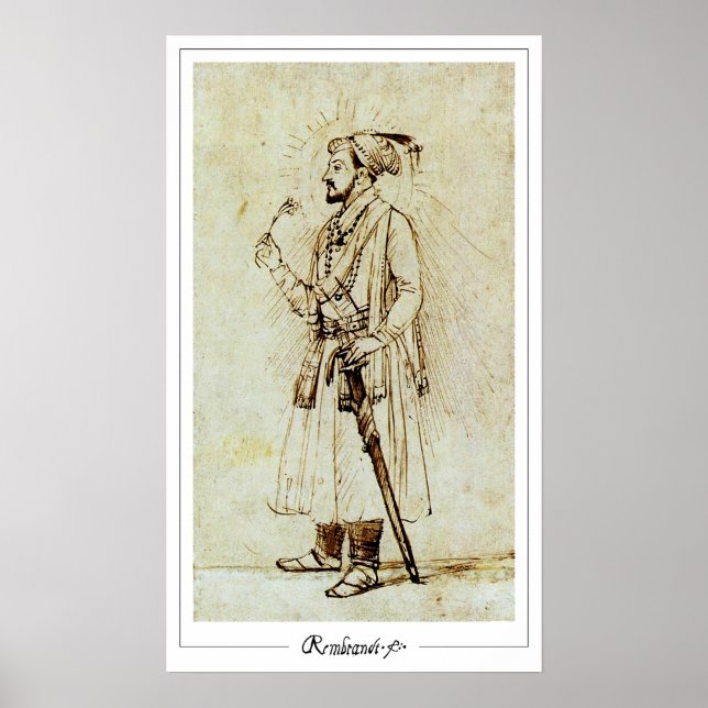 Poster d'art Rembrandt van Rijn Zedign #106 (Devant)