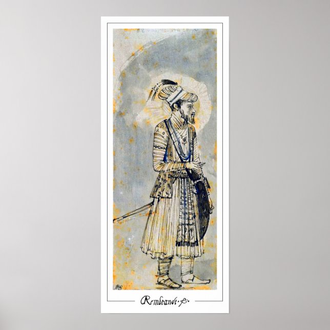 Poster d'art Rembrandt van Rijn Zedign #230 (Devant)