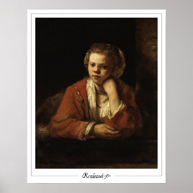 Poster d'art Rembrandt van Rijn Zedign #29 (Devant)