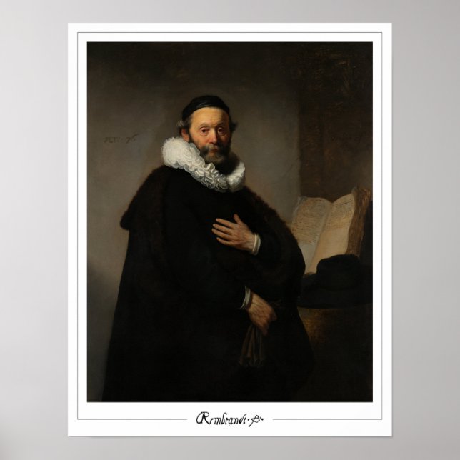 Poster d'art Rembrandt van Rijn Zedign #337 (Devant)